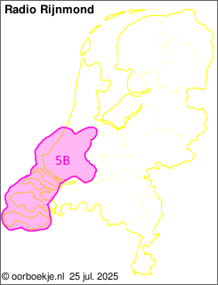 in Zuid-Holland en Zeeland op kanaal 5B 