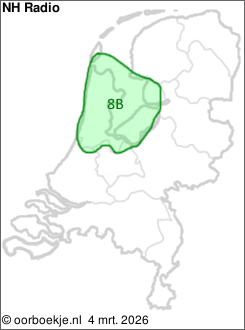 in Noord-Holland en Flevoland op kanaal 8B