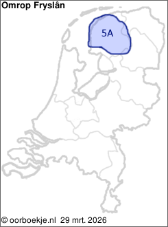 in Friesland op kanaal 5A