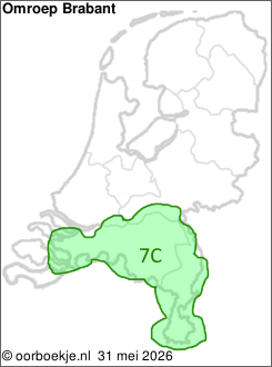 in Noord-Brabant en Limburg op kanaal 7C