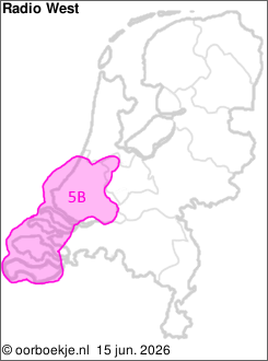 in Zuid-Holland en Zeeland op kanaal 5B 