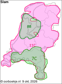 in heel Nederland op kanaal 11C
in Noord-Brabant en Limburg op kanaal 7C
in Noord-Holland en Flevoland op kanaal 8B