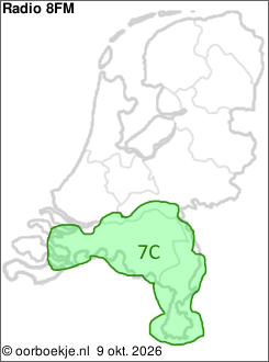 in Noord-Brabant en Limburg op kanaal 7C